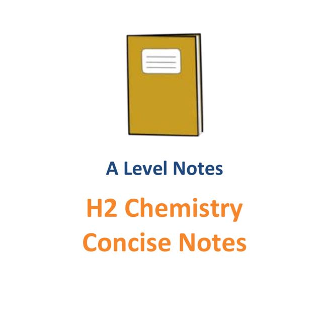 2016 A Level JC H2 Chemistry Concise Study Notes (soft copy)