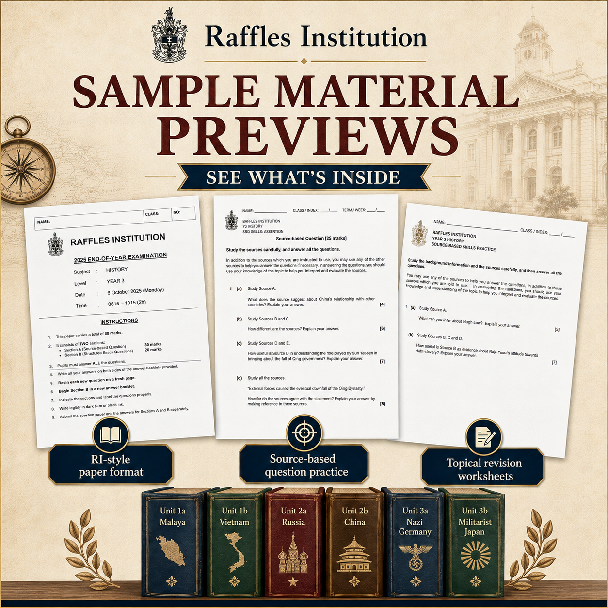 2025 RI Raffles Institution Year 3 Sec 3 History Full Year File, Notes, Worksheets, Revision Package and Exam Papers (soft copy) - Image 3